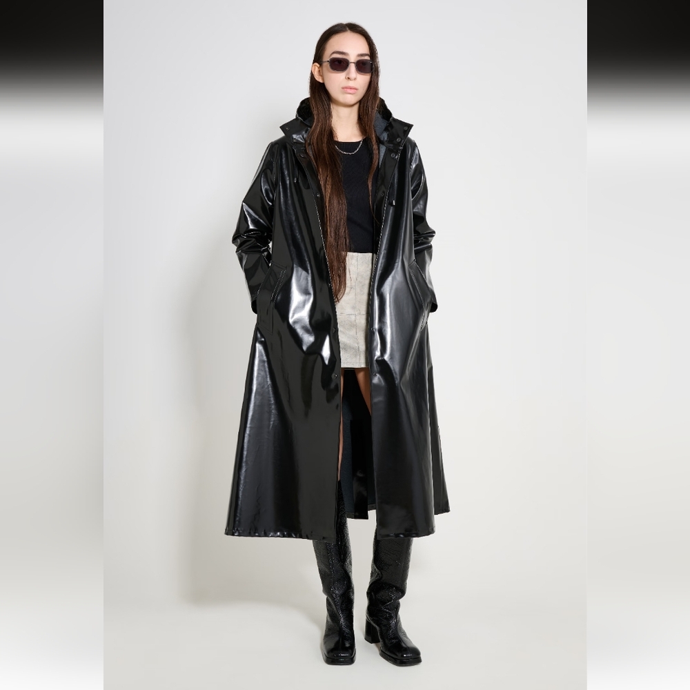 Stutterheim Mosebacke Long Opal Hooded  Raincoat - XXS